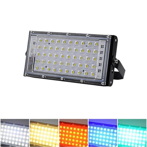 

floodlights outdoor ip66 rgb waterproof 50w ultra bright led flood light diy combination projector garden street lamp