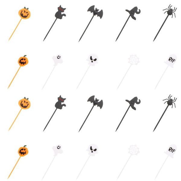 

forks 20pcs cupcake ers party dessert picks cake decorations (white)