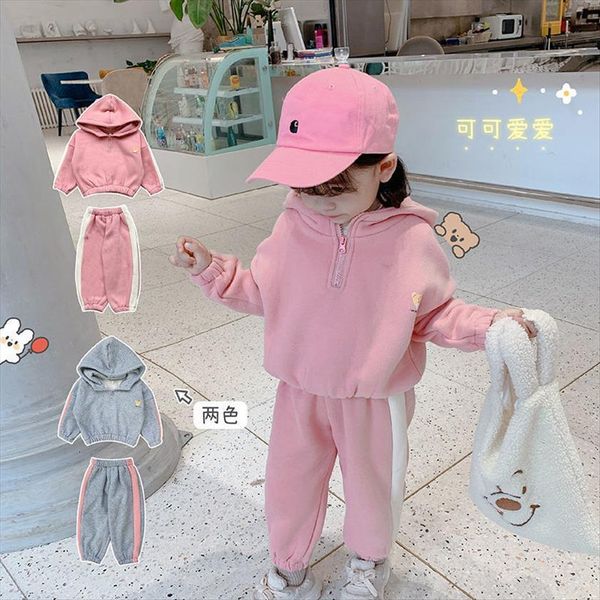

2pcs children girls clothing set outfits kids baby toddler tracksuit sportwear sport suit 2 3 4 5 6 7 8, White
