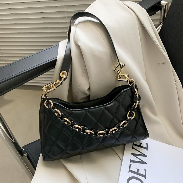

evening bags autumn winter women's bag 2021 fashion all-match chains shoulderbag ladies luxury pu leather handbags underarm