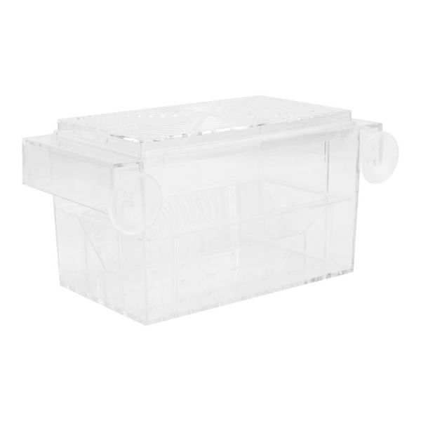 

aquariums 1pc fish tank breeding box aquarium isolation fry incubator (white)