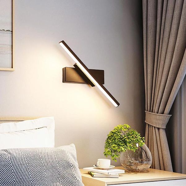 

rotating wall lamp nordic modern minimalist led light bedroom bedside revolve for stair aisle living room