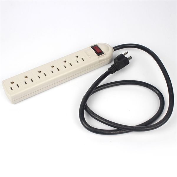 

waterproof socket three core 6-hole american standard power cord plug board