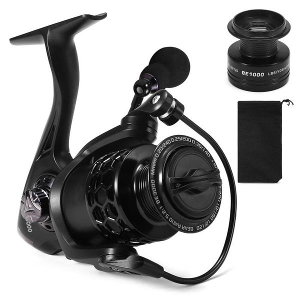 

13+1bb fishing reel smooth spinning with spare plastic spools interchangeable collapsible handle tackle pesca baitcasting reels