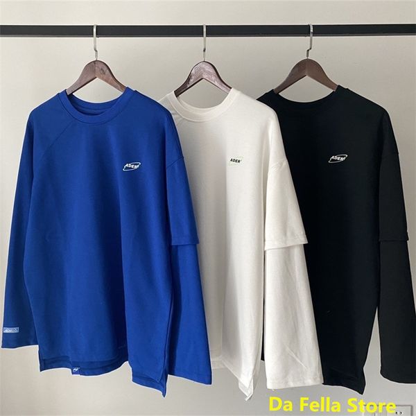 

oversized adererror hoodie men women ader error cosmos sweatshirts back z-stitch logo ader hoodies double sleeves hoodie, Black