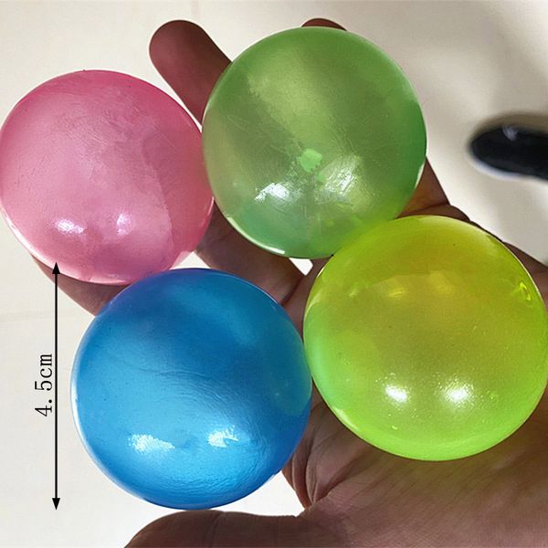 

1pcs 4.5cm/6.5cm luminous air ballon random color decompression toys parent-child interactive air/fillings ballon