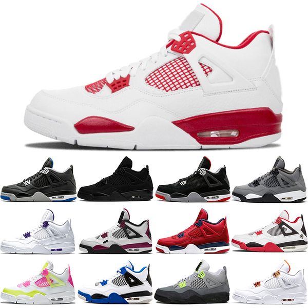 

man basketball shoes 4 running 4s black cat court purple university red what the bred alternate motorsport orange metallic sail white cement