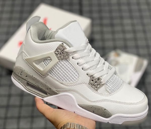 

4 se university blue man basketball shoes tech grey/black/fire red 4s white oreo outdoor sneakers ct8527-100