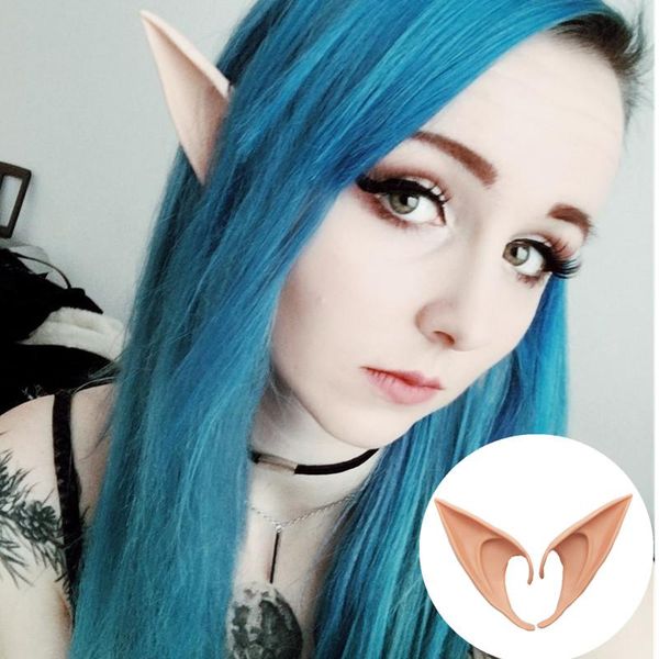 

party decoration 1pair mysterious angel elf ears fairy cosplay accessories halloween decorations latex soft pointed tips false props