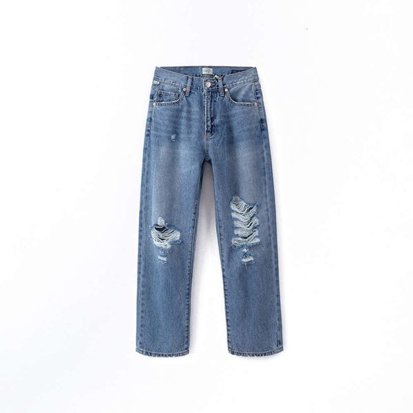 

thousand dollar gull single goods broken hole washed loose women's, Blue