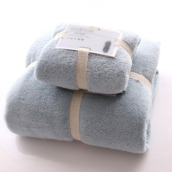 

towel microfiber bath set 140x70cm 35x75cm soft absorbent 2-piece towels bathroom accessories sets