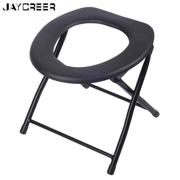

jaycreer more foldable porta potty camping toilet seat camp furniture