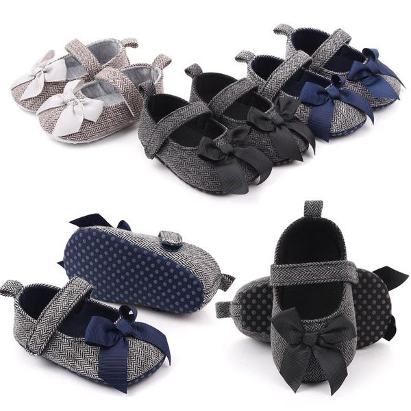

the bow baby shoes soft sole anti-slip girl casual shoess29 first walkers
