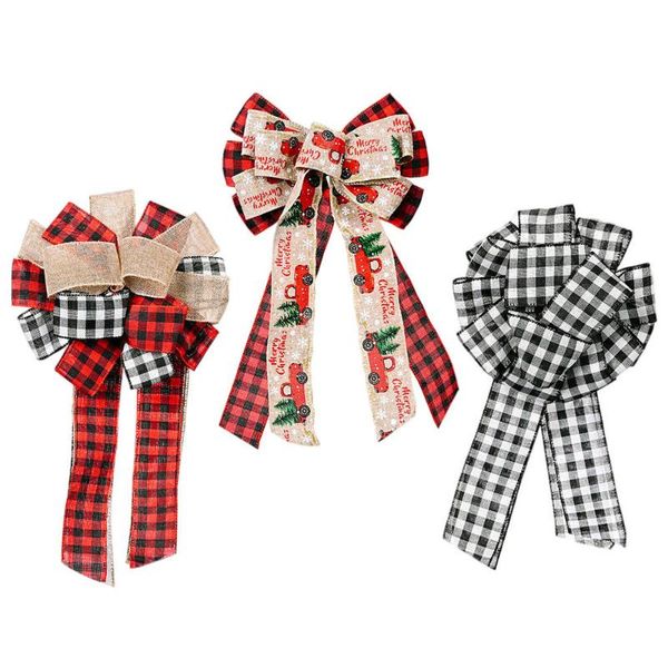 

charms 3pcs christmas bowknot decoration xmas tree hanging ornament diy adorn, Bronze;silver