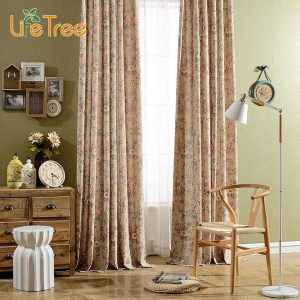 

curtain & drapes spring flowers printed linen curtains for bedroom window tulle in living room custom made