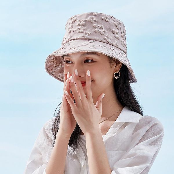 

wide brim hats [ptah] 2021 summer women's cloth anti-uv breathable comfortable hat foldable casual windproof rope cap female higt guali, Blue;gray