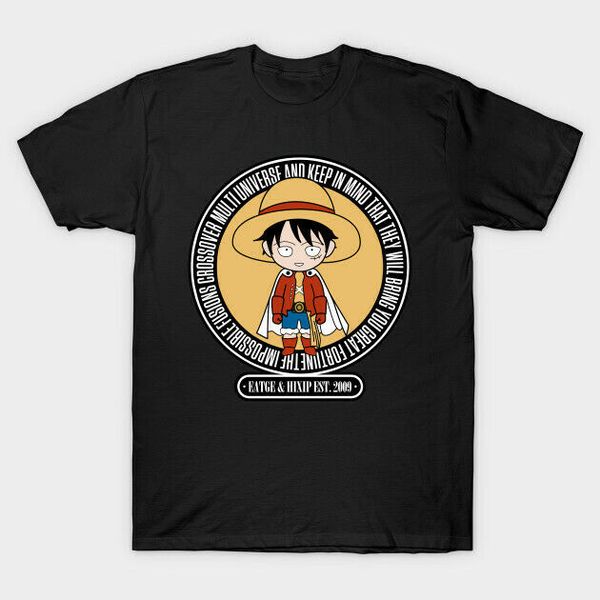 

one piece luffy japanese anime manga chibi funny black t-shirt s-6xl, White;black