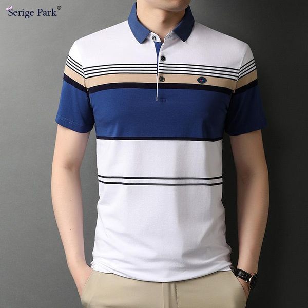 

men's polos horse martina serige park shirt in leisure style mans stripped for luxury france tees regular fit ship, White;black