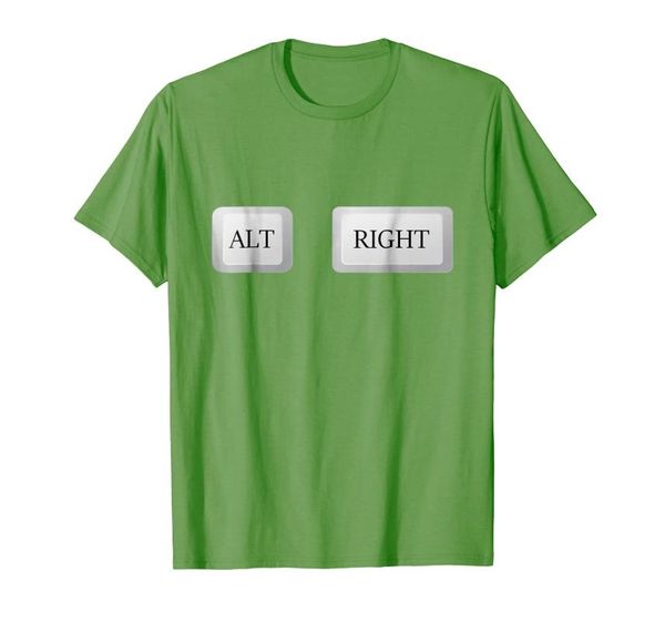 

men's t-shirts alt right alternative political t shirt, White;black
