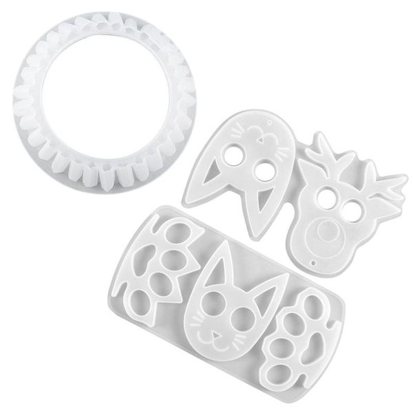 

chopsticks diy crystal epoxy mold fun fist button cat face silicone