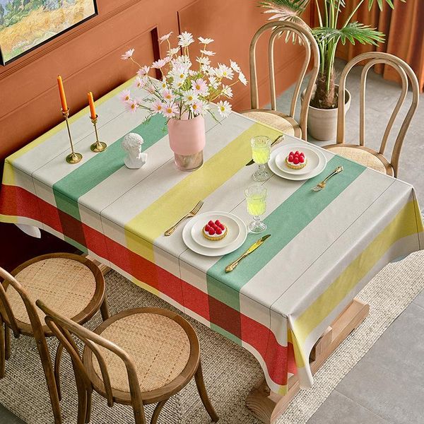 

waterproof tablecloth plain dyed wedding birthday party table cover rectangle desk cloth wipe oil kitchen