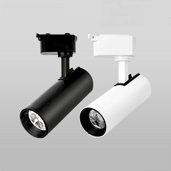 

track lights 15w 25w 35w cob led light rail spot lighting fixtures spotlights lamp for clothing shop exhibition hall