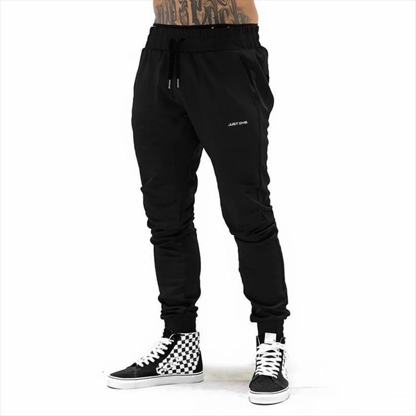 

brand gym sweat fitness casual women pant elastic trousers bodybuilding clothing sports cotton sweatpants joggers, Black