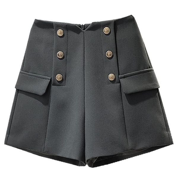 

women's shorts chic 2021 spring summer plus size european women casual slim lady straight culotte bottom, White;black