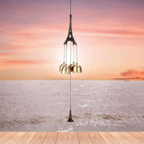 

decorative objects & figurines metal wind chime home decoration door trim pendant bells window - eiffel tower