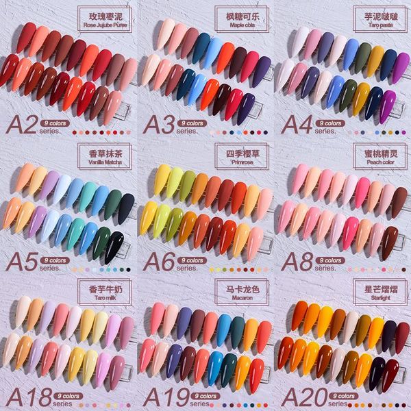 

nail gel polish 2021 9-color mini-set shop for color white suit full set, Red;pink