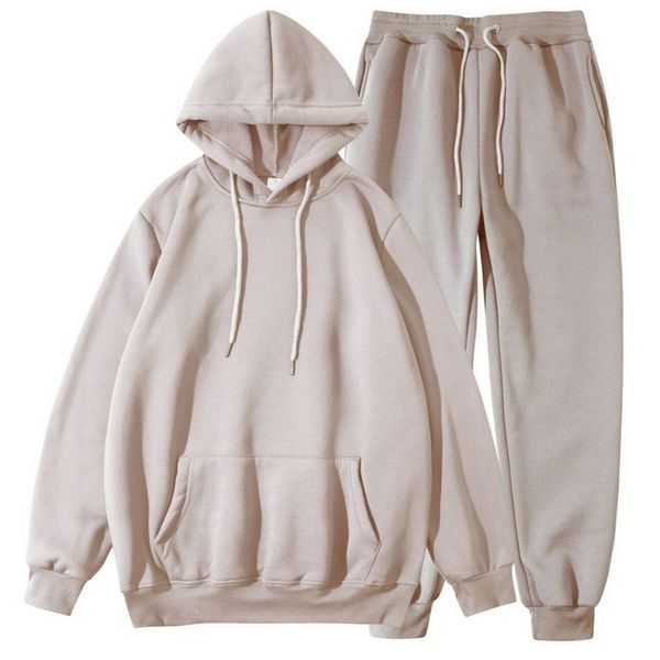 

men's women's hoodie and trousers sportswear, 2-piece set, autumn, Gray