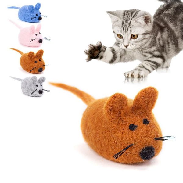 

cat toys mice toy creative felt interactive catnip teaser kitten