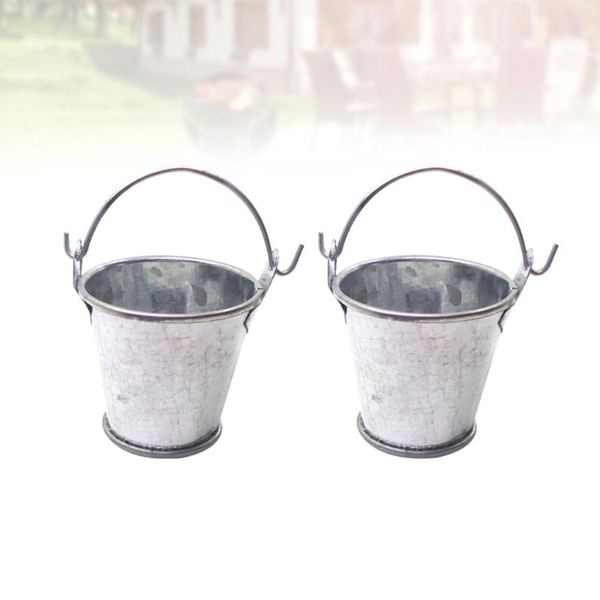 Buckets 2pcs mini arranjo de cena em miniatura decorativa para crianças crianças