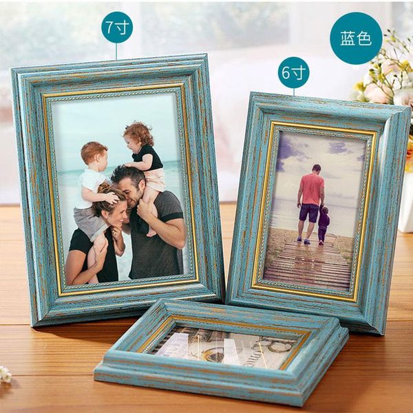 

jewelry pouches, bags retro style po frame, Pink;blue