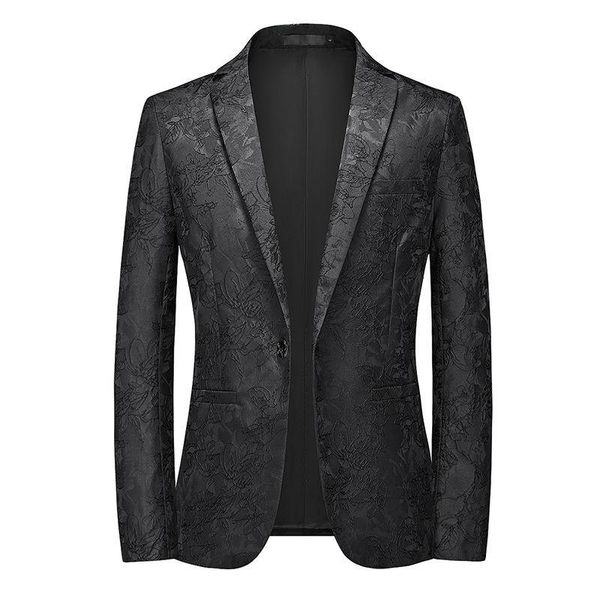 

men's suits & blazers casual professional suit slim groom white wedding dress base costume homme mariage luxe blazer men 2021, White;black