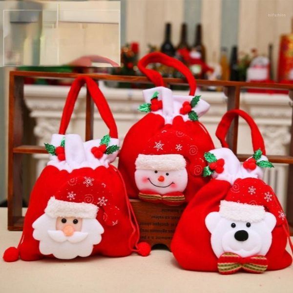 

christmas decorations 2022 year 39*19cm cartoon gift bag, large-capacity childrens candy used for festive party supplies