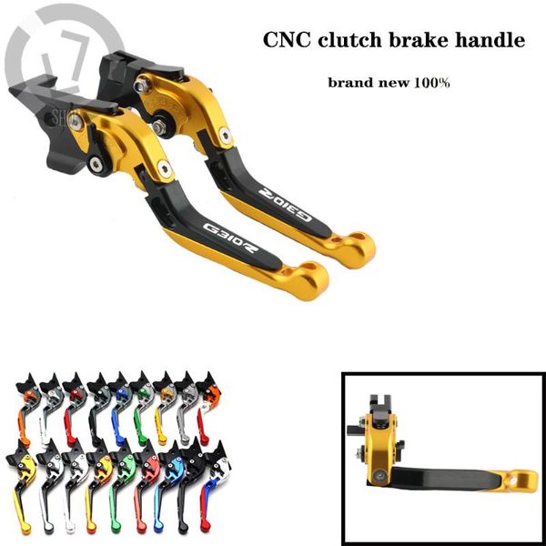 

motorcycle brakes for g310r g 310r 2021 cnc accessories foldable extendable brake clutch levers logo g310 r