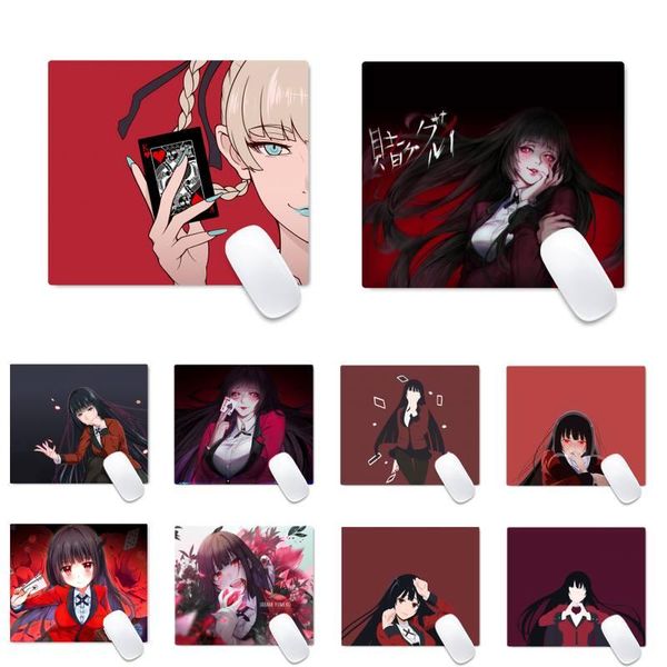 

mouse pads & wrist rests crazy excitement anime kakegurui runa lapcomputer table protect game office work mat pad non-slip cushion