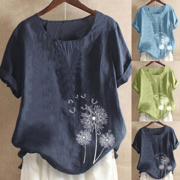 

women's blouses & shirts women floral print blouse short sleeve o-neck plus size blusas summer female harajuku tee for clothing, White
