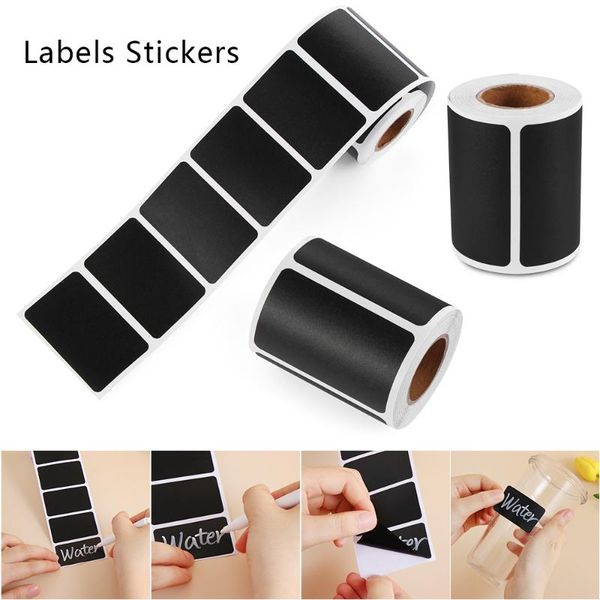 

gift wrap 150pcs/roll waterproof chalkboard kitchen spice label stickers home jam jar bottle tags labels
