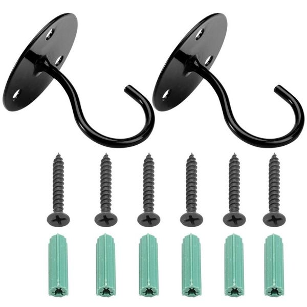 

hooks & rails pcs overhead cabinet wardrobe porch lantern mosquito net ceiling small elephant trunk shaped (black)