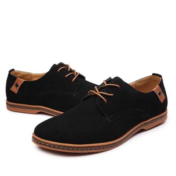 

spring style mens women size nubuck leather shoes lace up british tooling trend casual men's shoe cross-border code: w-a722, White;red