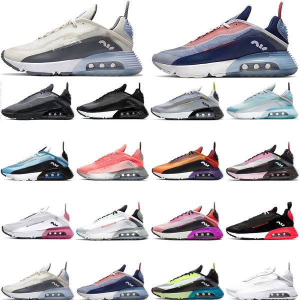 

new wholesale running shoes 2090 for men women white speed yellow bleached aqua volt usa sail ghost reverse duck camo pure platinum pink foa