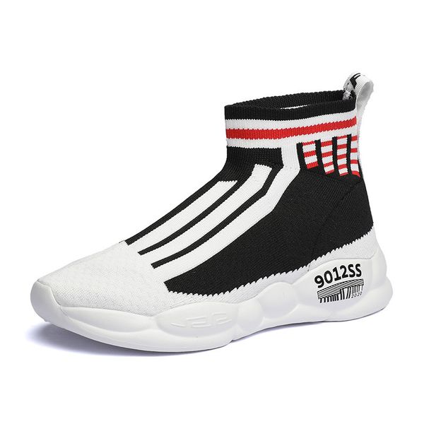 

spring children's sneakers girls shoes fashion kids sneakers breathable sport child socks shoes boys casual shoes 9127, Black