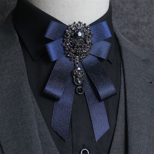 

DGu5 men's neck with bow ties water party diamond drill ribbon men's neck with water rhinestone rhinestoneparty tie diamond, Black;gray