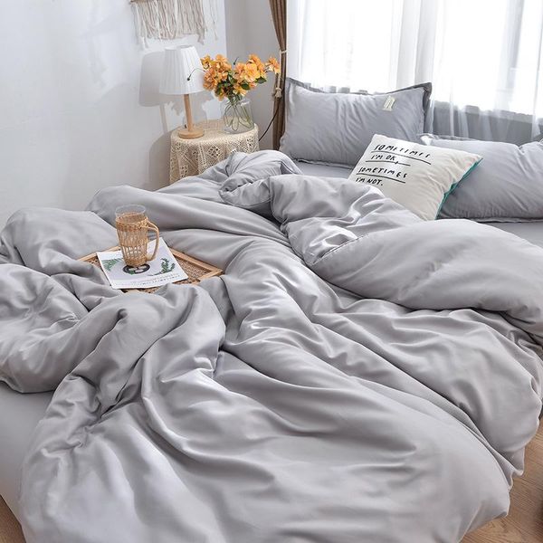 

bedding sets black and red set 4 pcs soild color bed comforter full size bedclothes luxury for home bedroom