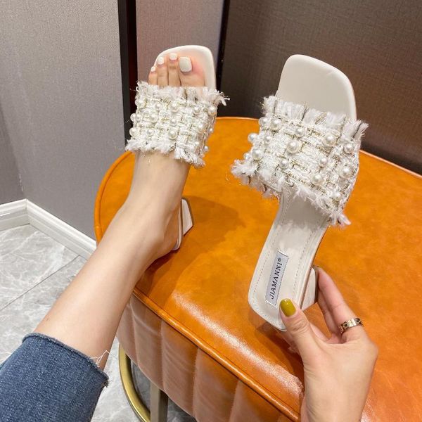 

slippers flat shoes female womens outdoor low slides soft beach pu fretwork casual hoof heels basic rubber fabric leisure, Black