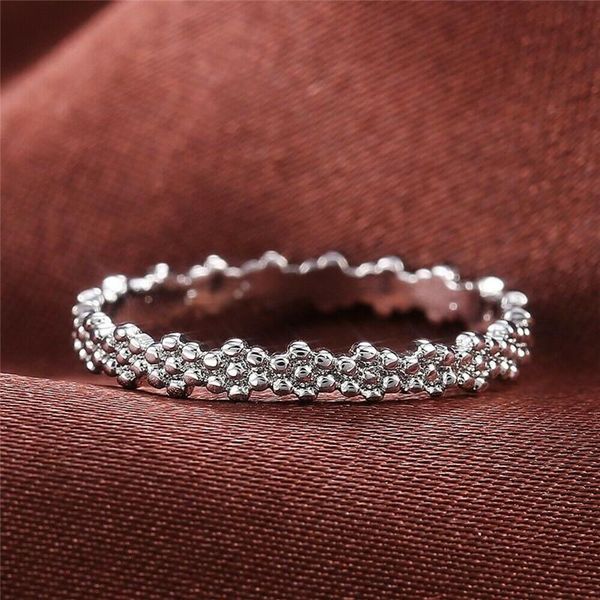 

wedding rings silver color size 6-10 fashion elegant women, Slivery;golden