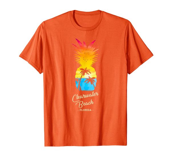 

Clearwater Beach - Florida Souvenir - Pineapple Sunset T-Shirt, Mainly pictures