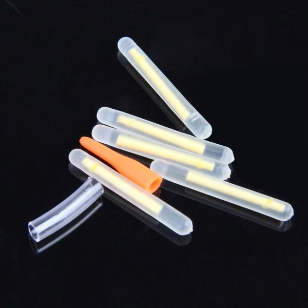 

portable luminous fishing fluorescent lightstick light night float clip on dark glow supplies 25mm/37mm accessories